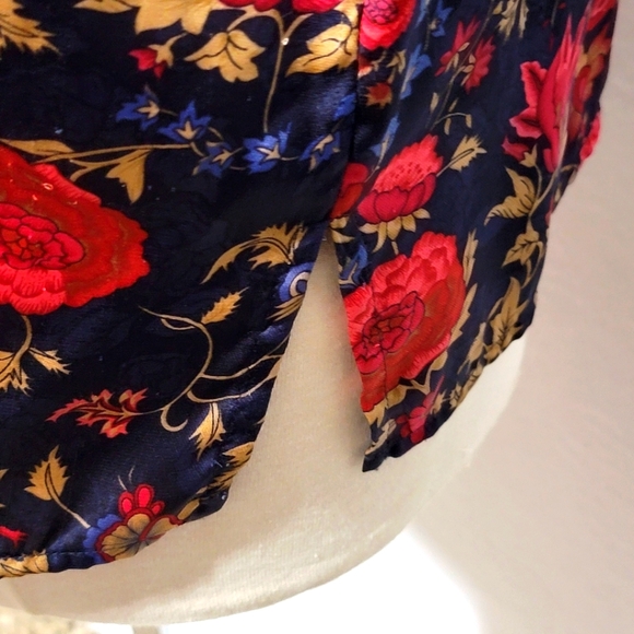 Lauren Ralph Lauren Silk Feel Loose Fit Floral Blouse Size 3X. #519 - Picture 4 of 7